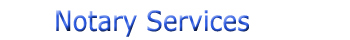 Notary Services